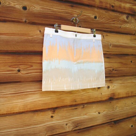 NWT Tibi Print Stretch Cotton Mini Skirt - Picture 3 of 7